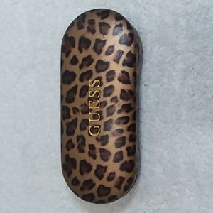 Guess Leopard Print Eyeglass Case
